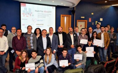 Entrega de premios de la tercera edición del concurso Hack for AlbaCITY