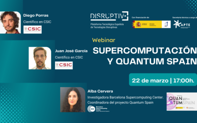 Webinar sobre supercomputación y Quatum Spain en DISRUPTIVE